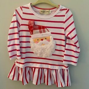Appliqué Santa Shirt Size 80 / 2T